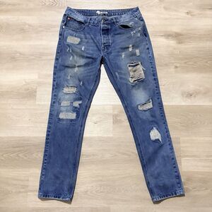 Vintage Staple Pigeon NYC Denim Jeans Mens Size 36 Distressed